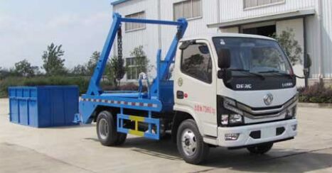 國(guó)六東風(fēng)多利卡擺臂式垃圾車